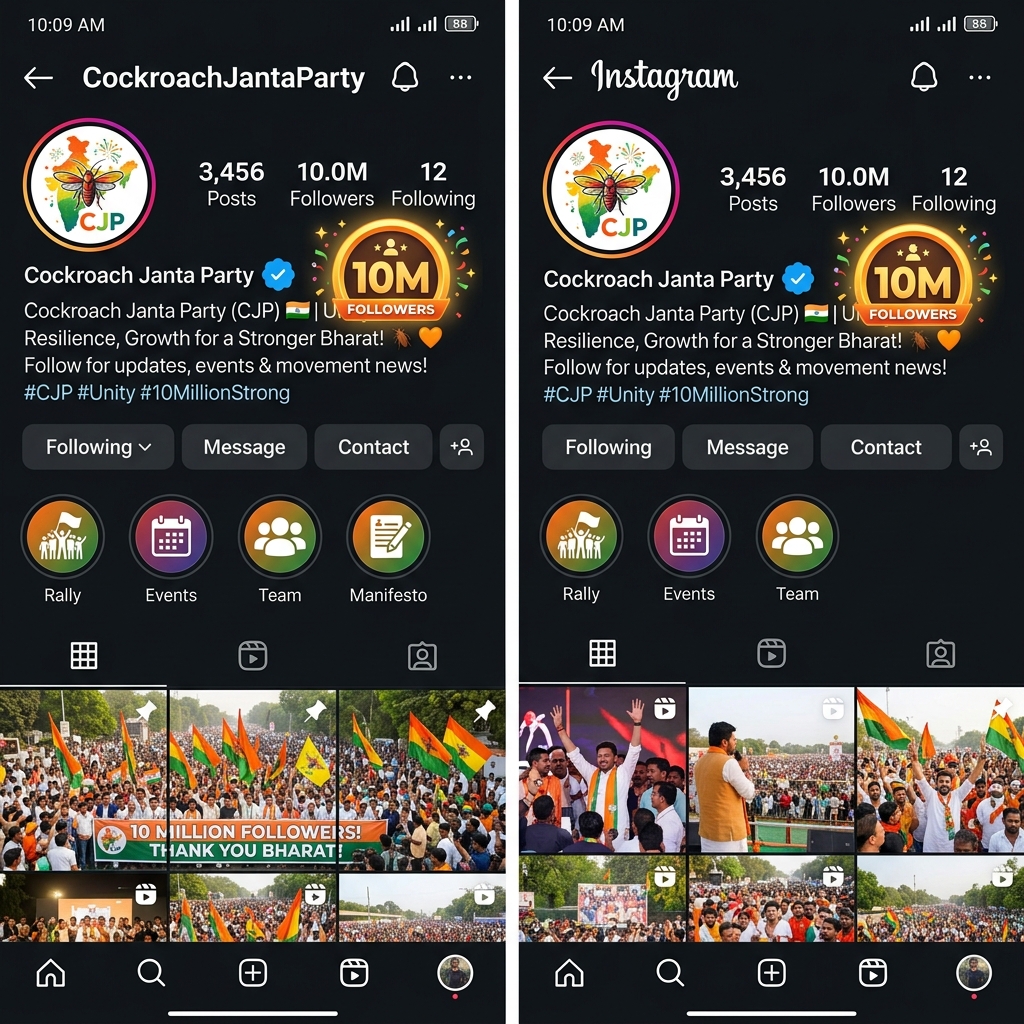Cockroach Janta Party Surpasses BJP on Instagram With Over 10 Million Followers: Who Is CJP Founder Abhijeet Dipke?